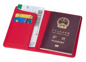 Quality customized advertising LOGO Business passport holder high-grade passport cover PU ticket holder short passport bag wholesale