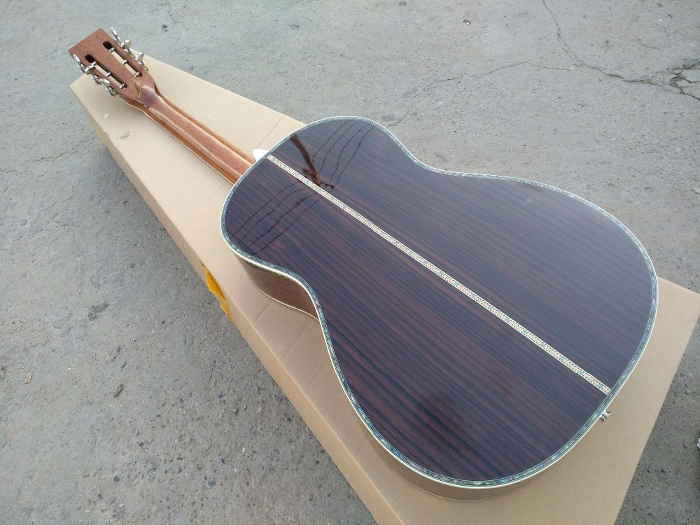 ooo42 acoustic guitar 00 solid spruce parlor acoustic guitar OOO body AAA quality guitars