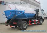 Large 12000L Q235 Vacuum Tank Truck , 6 Tyre Sinotruk HOWO Truck