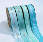 Flower Shop Gift Packing Wrapping Twill Ribbon Printing With Logo
