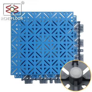 Quality Blue Outdoor Badminton Court Mat Polypropylene Tiles For Basketball Court wholesale