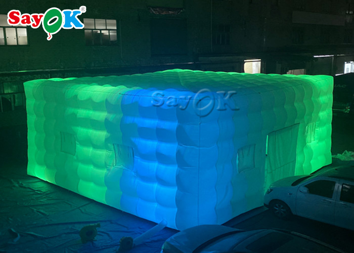 Square Giant LED Light Inflatable Air Tent For Fairs Event SGS ROSH