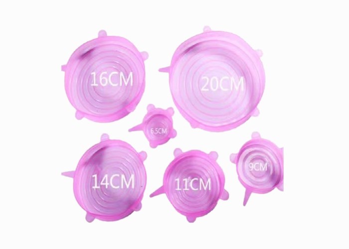 Easy Clean Silicone Stretch Food Covers Easy Clean 6 Pack Various Sizes