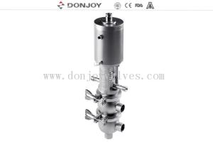Quality Configuration Aseptic Pneumatic SS304 SS316 Divert Seat Valve wholesale