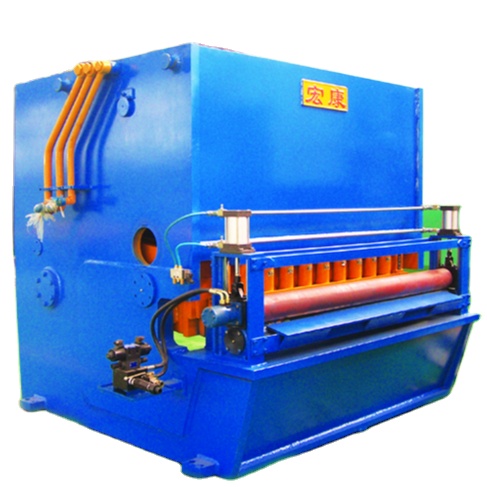 Steel Shearing Machine with Fixed Length Cross Cutting Capability and Gearbox Drive