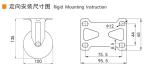 Industrial Plate Caster Wheels 4 Inch 100mm Castor Wheel Manufacturers