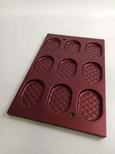 Quality 9 Cavity PTFE Al Steel Waffle Baking Tray Pan 0.8mm thickness wholesale
