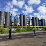 Cylindrical Granular Carbonization Equipment Coal Carbonization Kiln Internal