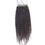 Hair Peruvian 4x4 Lace Closure Free Parting Human Hair Closure Natural Black