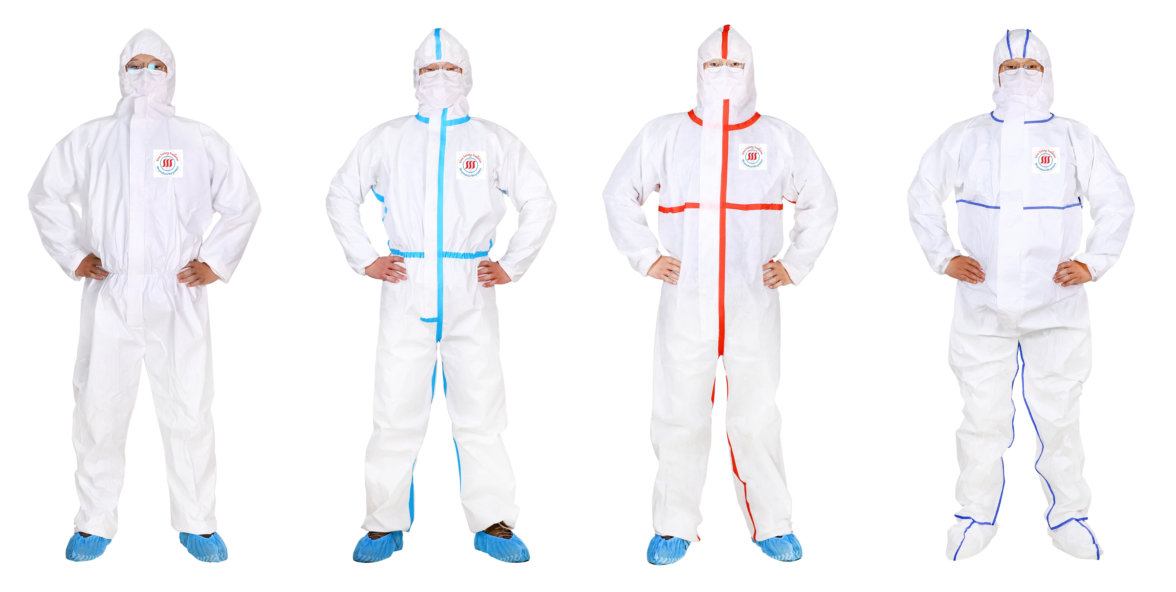 Disposable Sms Bounded Seam Type 5/6 Coverall Asbestos Breathable