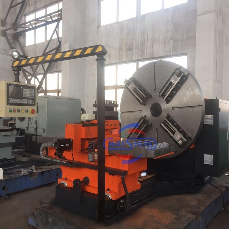 Economic Conventional Horizontal Facing Lathe For Machining Flange , Tyre Mold , Propeller