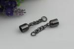 Customized Metal 9MM Mini Zinc Alloy Gold & Gunmetal Color Tassel Caps in Gold