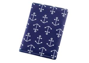 Quality Printing PU Leather Travel Passport Holder Rectangle Slim Cover Wallet wholesale