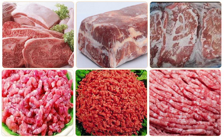 Industrial Frozen Commercial Meat Mincer Machine Automatic 1000kg/H