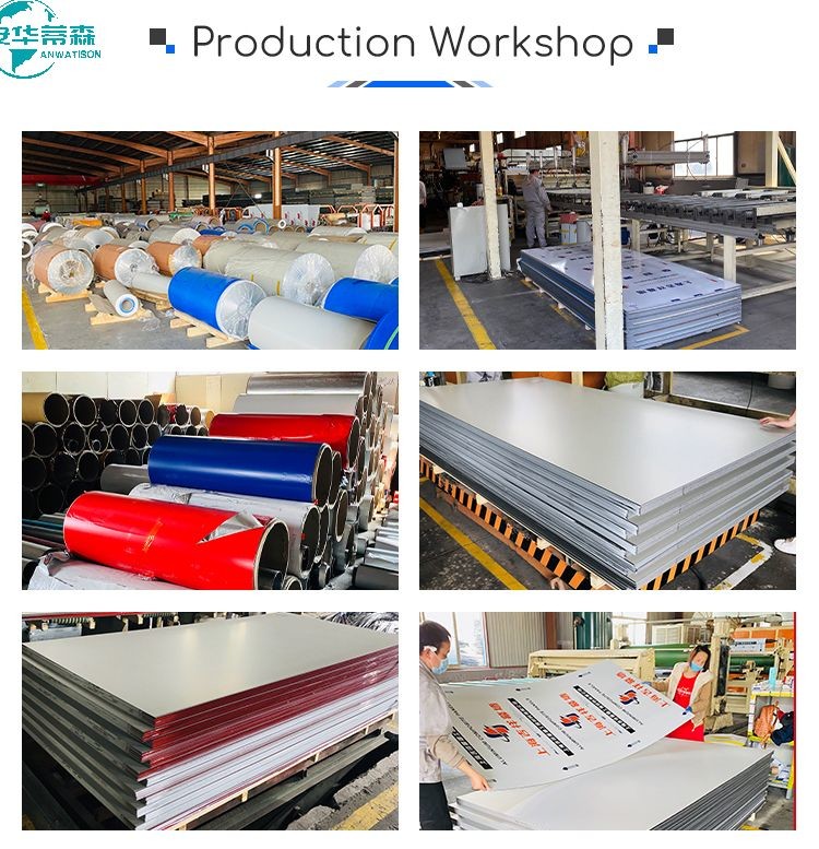 Nano Coating Fireproof ACP Panel Aluminum Composite Panel Solid Color 1220mm 1250mm