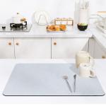 19.5x15.7 inch Drain Mat Non-slip Dish Drying Mat for Table Decoration