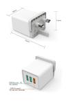 Wall 30 Watt QC3.0 International Cell Phone Charger Adapter