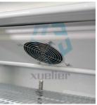 Commercial double-door upright glass beverage display freezer