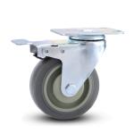 110kg Maximum Load 3-5inch Industry Mute Furniture Swivel with Brake Caster