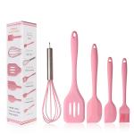 Silicone Kitchen Utensils Spatula Set Whisk Brush Easy Flipping Mixing Silicone