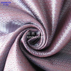 Quality F1152 garment lining 100% polyester taffeta jacquard dobby lining 64GSM 150CM wholesale