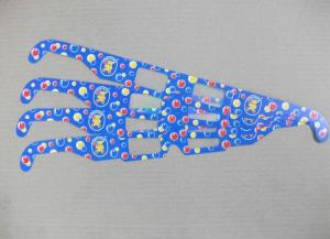 Quality Disposable Bubble 3d Fireworks Glasses , Blue Paper Frame 3d Glasses wholesale