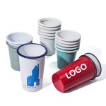 Elegant Promotional Gift Enamelled Cup Water Cup Logo Customized