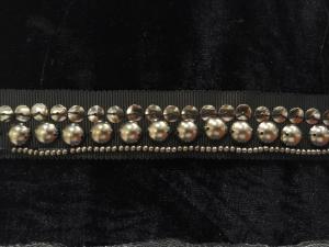 Quality Handmade beaded trimming on grosgrain tape for for fashion clothing wholesale