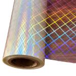 Small Grid Bopp Laminating Film Roll Holographic Lamination Film Moisture Proof