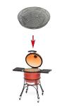 Round 500MM SS430 Kick Charcoal Ash Basket For Kamado Joe