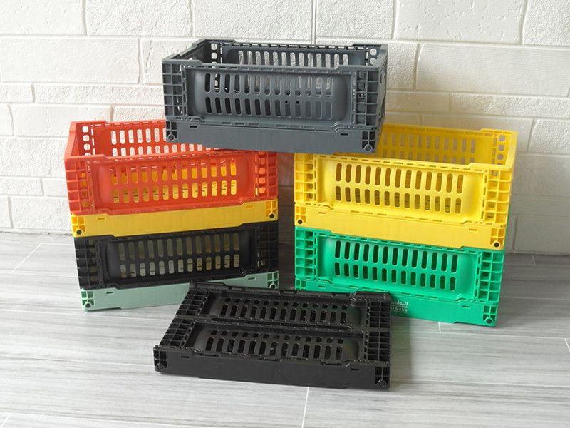 PP Warehouse Collapsible Crate for Easy Storage and Transportation Various Colors