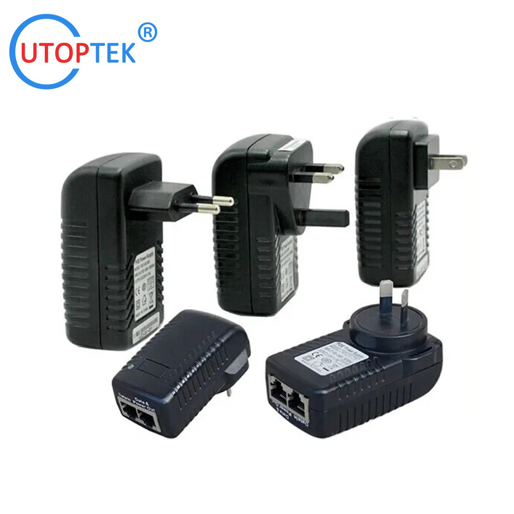 High Quality 24V/1A AC/DC POE Power adapter US/EU/UK/AU available power for CCTV IP Camera/Wireless APs