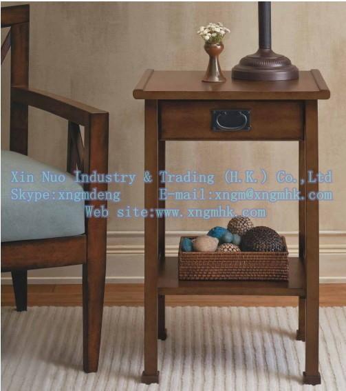 Wood bedside tables, wood side table, wooden telephone table, wooden coffee