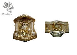 Quality Funeral Christ Pattern Coffin Ornaments , Funeral Products PP Recycle Materials wholesale
