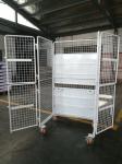 Zinc Chrome Logistics Trolley Adjustable Distance Steel Warehouse High Strength