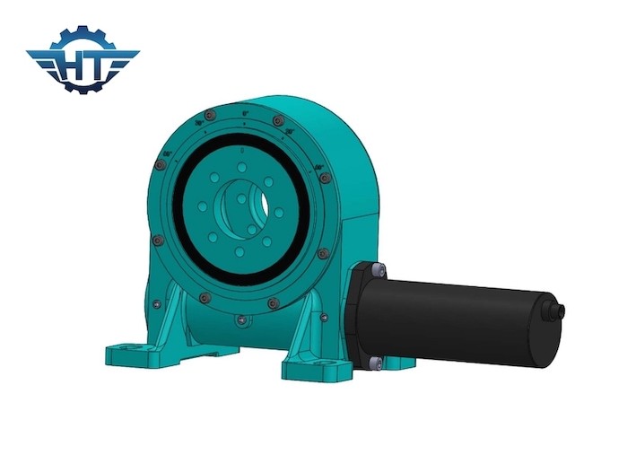 Enclosed Slewing Drive Gearbox For Self Locking Single Axis Tracking System 25 Inch