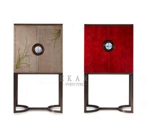 Quality Antique Style Furniture With Metal Base Storage Cabinet W003H16 wholesale