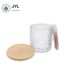 Quality Rustproof RoHs Candle Jar Covers , Marble Resin Bronze Metal Flat Lid wholesale