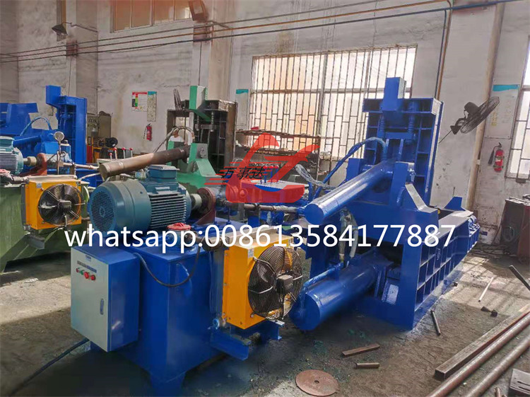 WANSHIDA Scrap Metal Baler Aluminum Baling Press Compactor Machine Max. 3mm Thickness 1200-1500KG/H