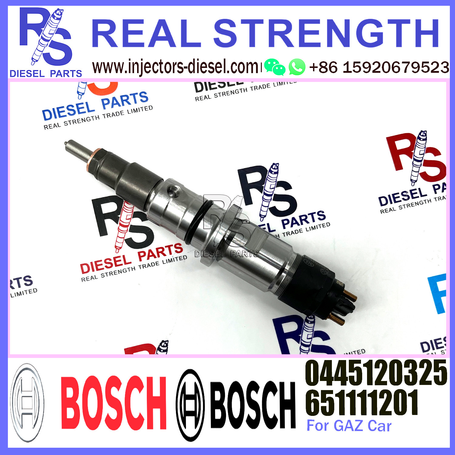 Diesel Common Rail Fuel Injector 651111201 0445120325 For JAMZ GAZ Engine