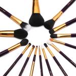 Skin Friendly Essential Makeup Brushes Set OEM Short Shader Brush