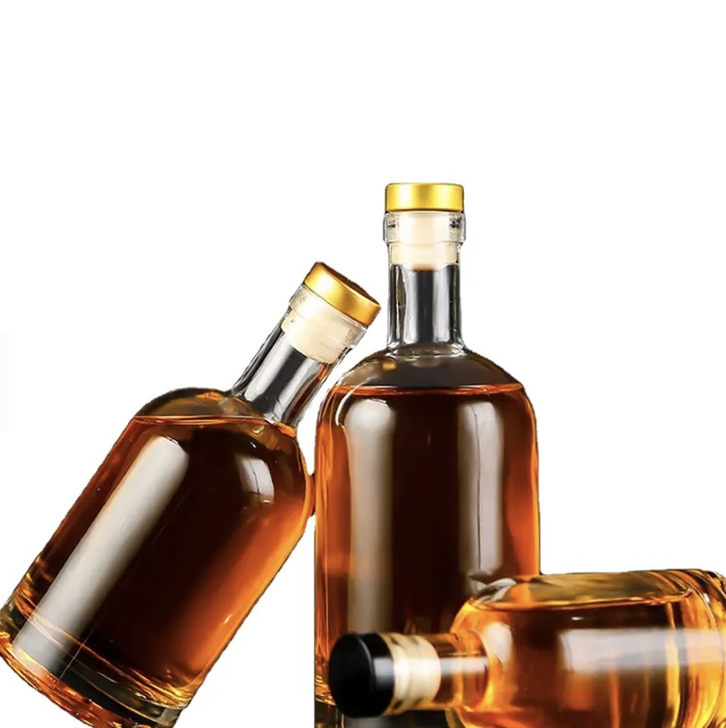 Customized Glass Bottle Design for Alcoholic Beverages Whisky Vodka Brandy and Gin