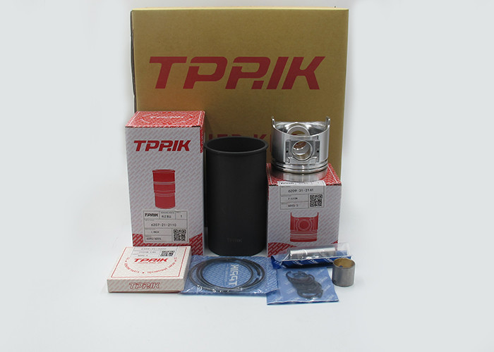 6D95-5 Diesel Engine Liner Cylinder Block Piston Assembly For PC120-5 PC200-5 Excavator