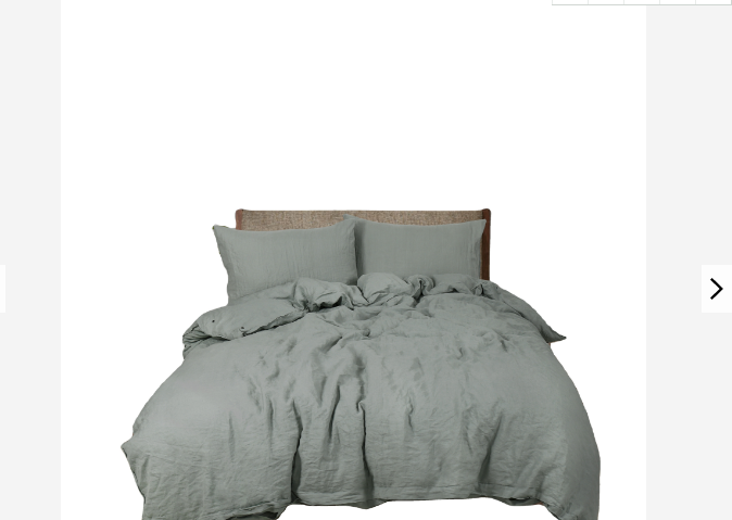 2-2.5kg Stone Washed French Linen Duvet Cover Set Oeko Tex Nature Flax Bedsheet