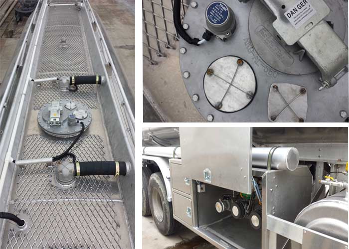 aluminum tanker trailer bottom loading