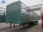 20FT Container 50T Flatbed Fence Semi Trailer For Transport Work