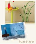 Designer Large Removable Wall Flower Stickers XWJ-039 / Wall Sticker Art