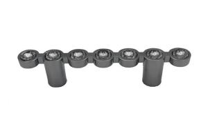 Quality Rhinestone Wardrobe Door Handle Canbinet Hardware With Double Holes wholesale
