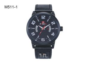 Quality BARIHO Men's Quartz Watch Sport PU Leather Waterproof Mens Watch M511 wholesale