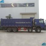 Customized 12 Wheel Dump Truck , 8x4 Tipper Truck Easily Maintenance